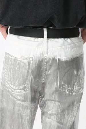 Cyberpunk Silver Pants