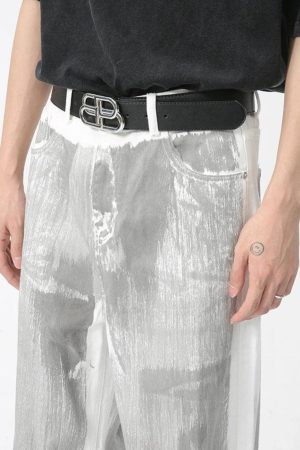 Cyberpunk Silver Pants