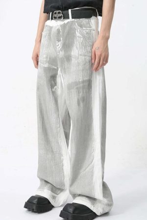 Cyberpunk Silver Pants