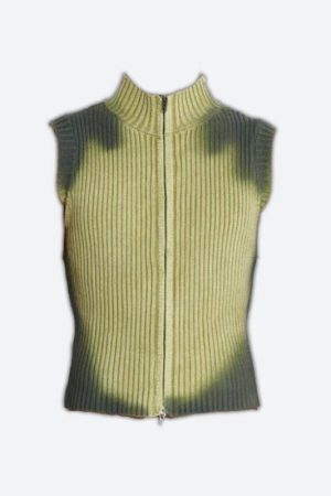 Cyberpunk Zip-Up Cardigan Vest