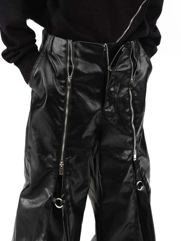 Cyberpunk Zip-Up Parachute Pants Cyberpunk Zip-Up Parachute Pants