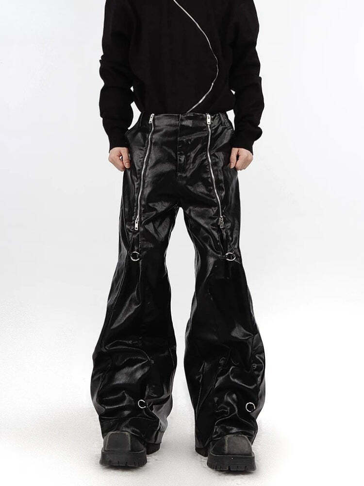 Cyberpunk Zip-Up Parachute Pants Cyberpunk Zip-Up Parachute Pants