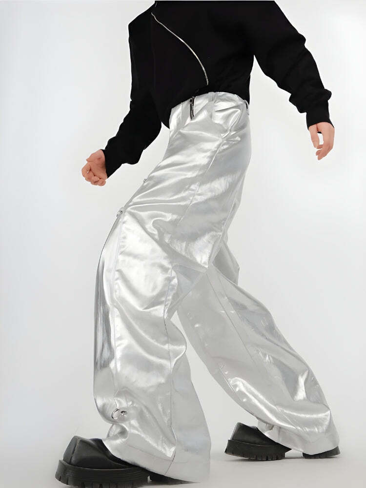 Cyberpunk Zip-Up Parachute Pants Cyberpunk Zip-Up Parachute Pants
