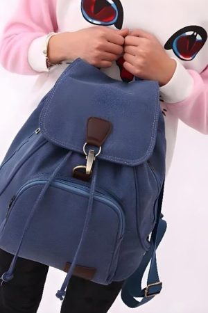 Dark Academia Canvas Backpack