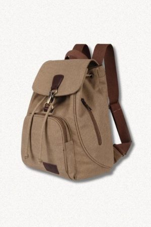 Dark Academia Canvas Backpack