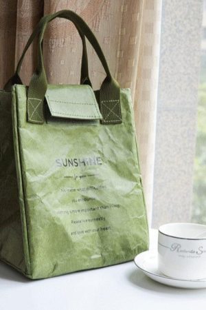 Dark Academia Paper Look Handbag