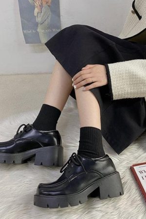 Dark Academia Platform Shoes