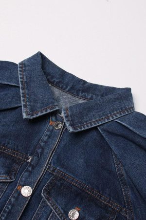 Denim Jacket & Skirt Two Piece Set