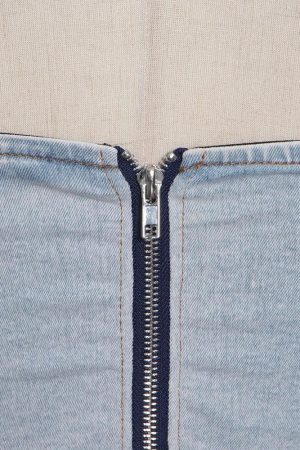 Denim Top & Pants Two Piece Set