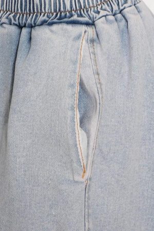 Denim Top & Pants Two Piece Set