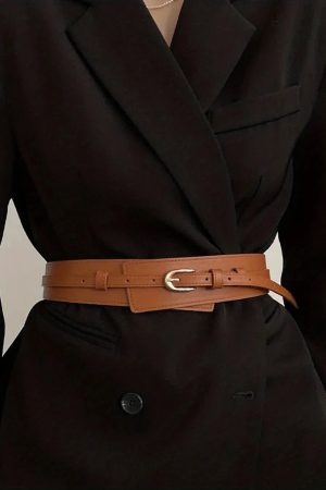 Detachable Faux Leather Belt