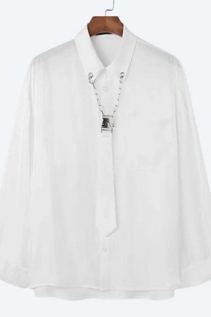 Detachable Tie Shirt
