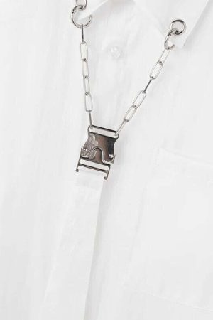 Detachable Tie Shirt