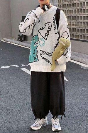 Dinosaur Knitted Sweater