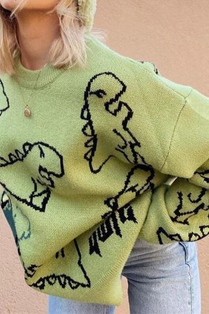 Dinosaur Knitted Sweater