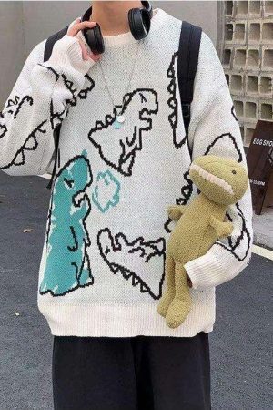 Dinosaur Knitted Sweater
