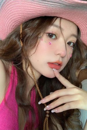 Disco Cowgirl Adjustable Star Printed Hat