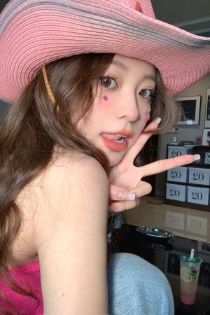 Disco Cowgirl Adjustable Star Printed Hat