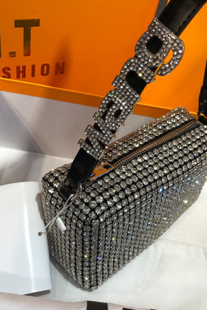 Disco Cowgirl Rhinestone Handbag