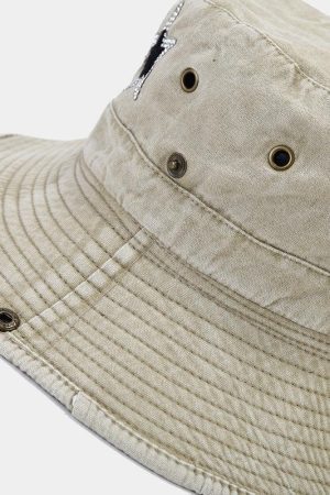 Disco Cowgirl Star Printed Denim Hat