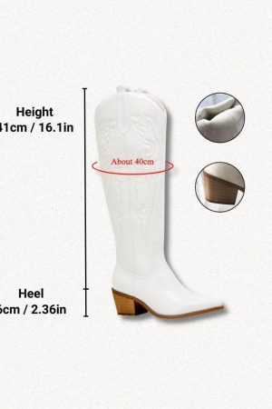 Disco Cowgirl Western Knee-High Boots