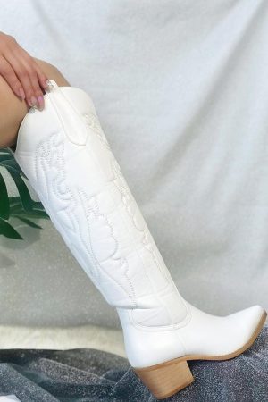 Disco Cowgirl Western Knee-High Boots