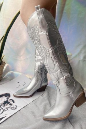 Disco Cowgirl Western Knee-High Boots
