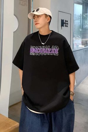 Distorted Text Graphic Tee