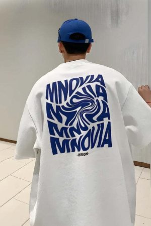 Distorted Text Graphic Tee