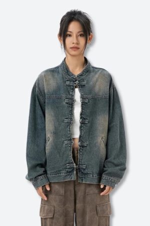 Distressed Denim Jacket