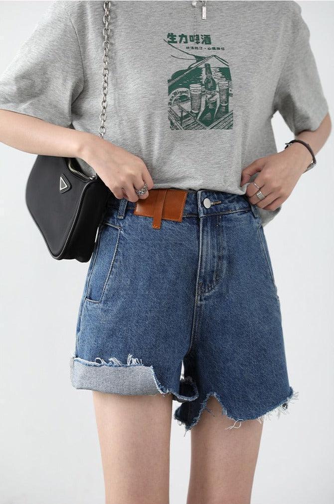 Distressed Jean Shorts Distressed Jean Shorts
