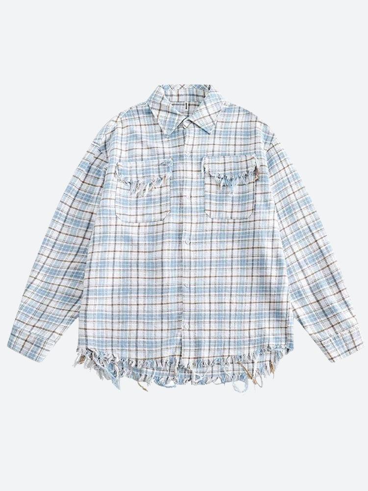 Distressed Plaid Shirt Distressed Plaid Shirt