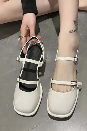 Double Strap Mary Jane High Heels