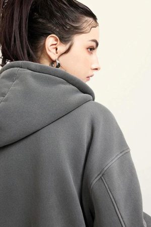 Double Zip-Up Cropped Hoodie