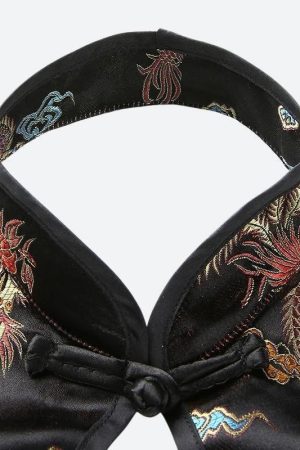 Dragon Backless Crop Top