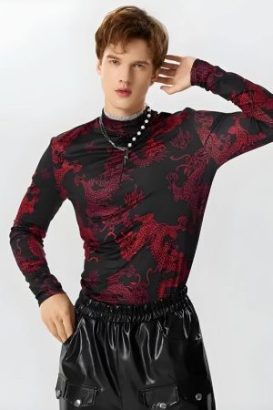Dragon High Neck Top
