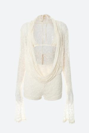 Draped Front Top & Shorts Two Piece Set