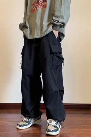 Drawstring Cargo Pants