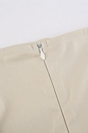 Drawstring Parachute Maxi Skirt