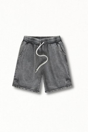 Drawstring Waist Loose Shorts