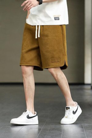 Drawstring Waist Oversize Sweatshort