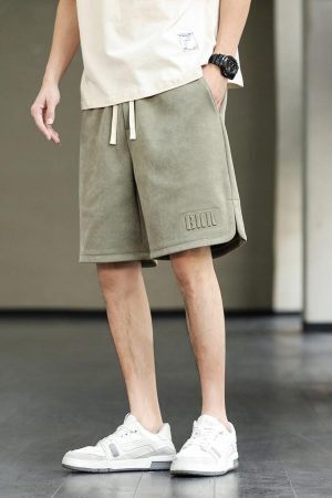 Drawstring Waist Oversize Sweatshort
