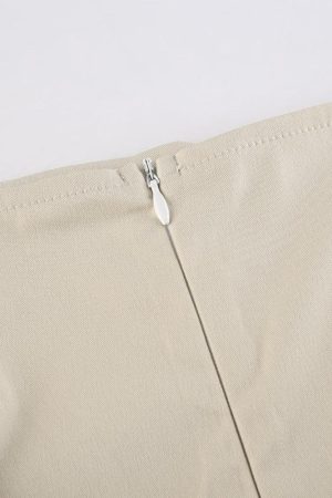 Drawstring Waist Parachute Maxi Skirt