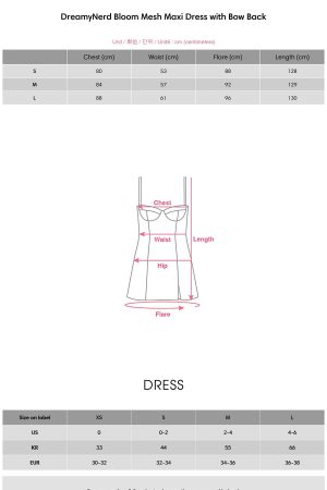 DreamyNerd Bloom Mesh Maxi Dress with Bow Back