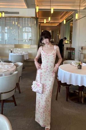 DreamyNerd Bloom Mesh Maxi Dress with Bow Back