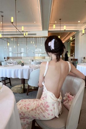 DreamyNerd Bloom Mesh Maxi Dress with Bow Back