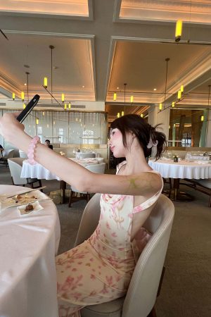 DreamyNerd Bloom Mesh Maxi Dress with Bow Back