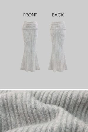 DreamyNerd Cloudy Soft Knit Off-Shoulder Set