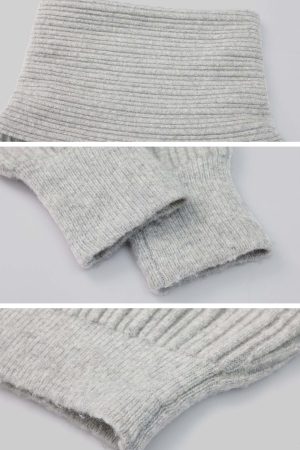 DreamyNerd Cloudy Soft Knit Off-Shoulder Set