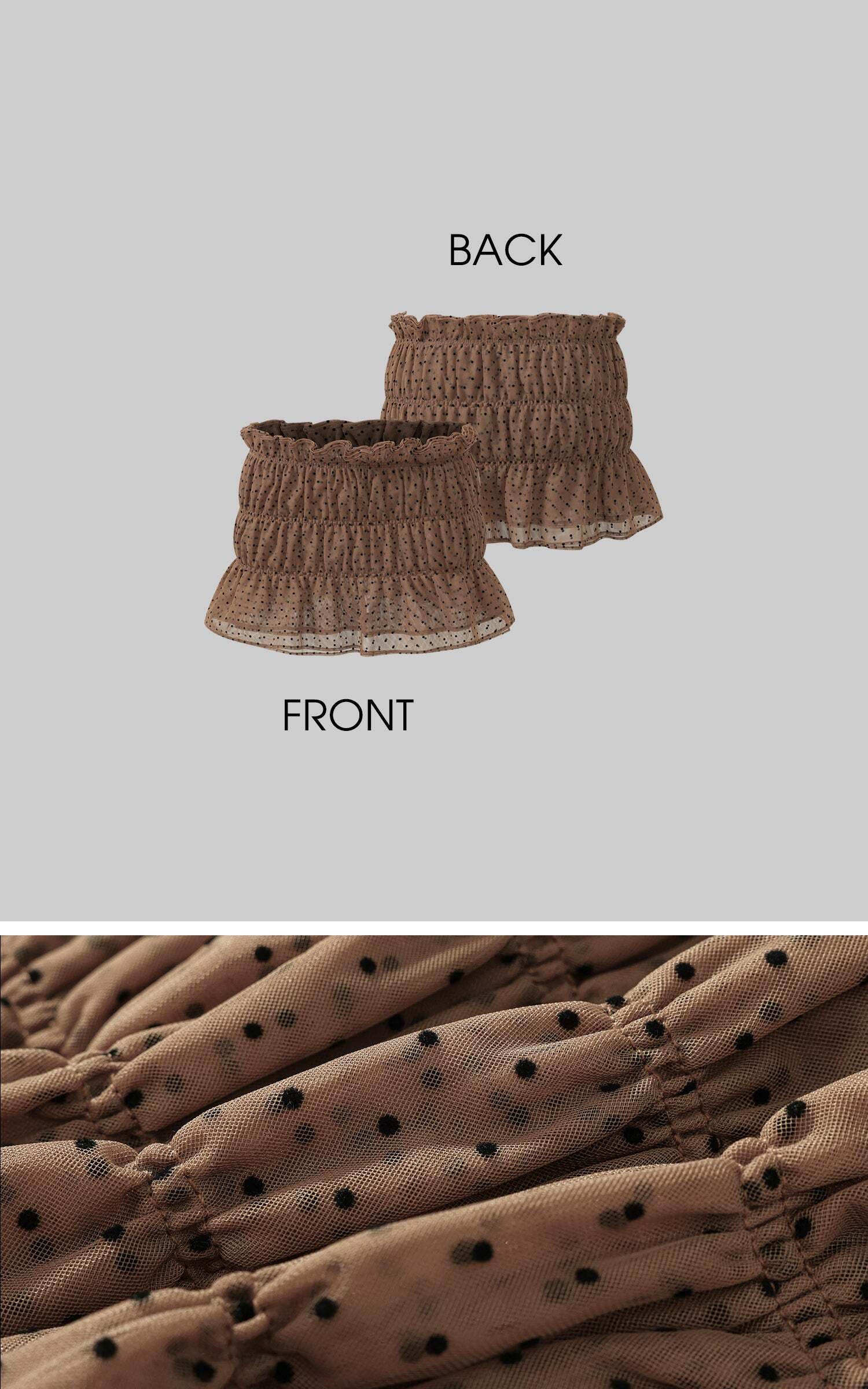 DreamyNerd Cocoa Dot Mesh Two-Piece Set DreamyNerd Cocoa Dot Mesh Two-Piece Set